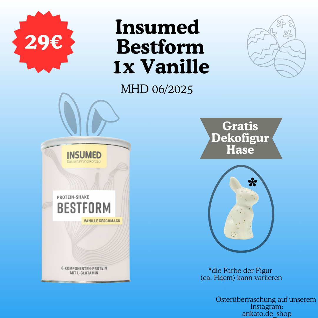 INSUMED Bestform Vanille, 350g, MHD 06.2025