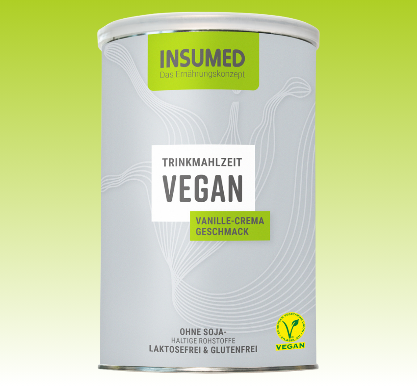 INSUMED Basic Vegan Vanille-Crema ohne Soja, 300g, MHD 08.2026