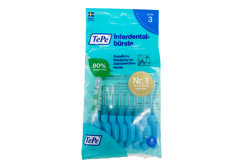 TePe Zahnzwischenraumbürsten blau 0,6 mm; 8 Stück TePe Zahnzwischenraumbürsten blau 0,6 mm; 8 Stück