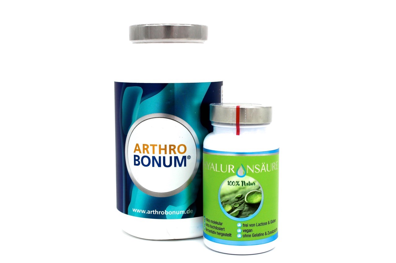 Kombipaket Arthrobonum 240er / Hyaluronsäure 120er, 245g Kombipaket Arthrobonum 240er / Hyaluronsäure 120er, 245g