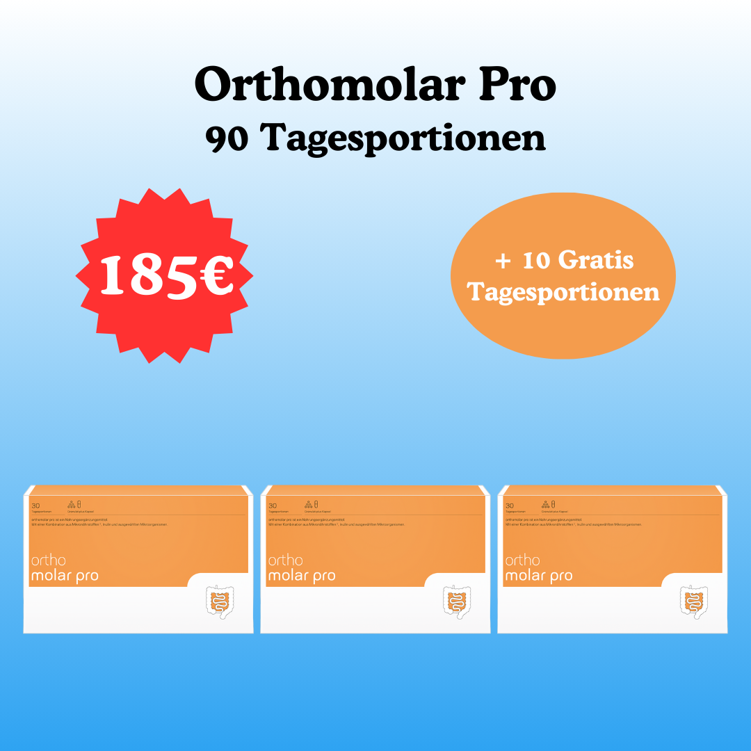 Orthomolar pro 90 Tagesportionen + 10 Gratis Tagesportionen
