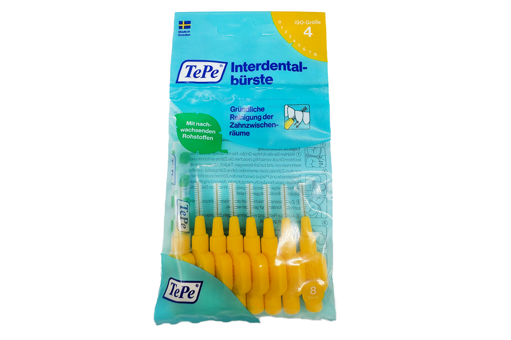 TePe Zahnzwischenraumbürsten gelb 0,7 mm; 8 Stück TePe Zahnzwischenraumbürsten gelb 0,7 mm; 8 Stück