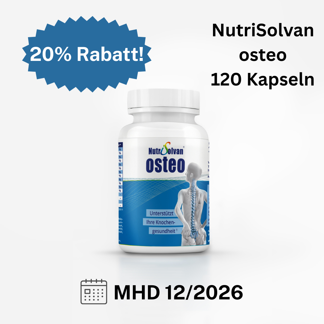 NutriSolvan osteo 120 Kapseln, 109,8g; MHD 12/2026