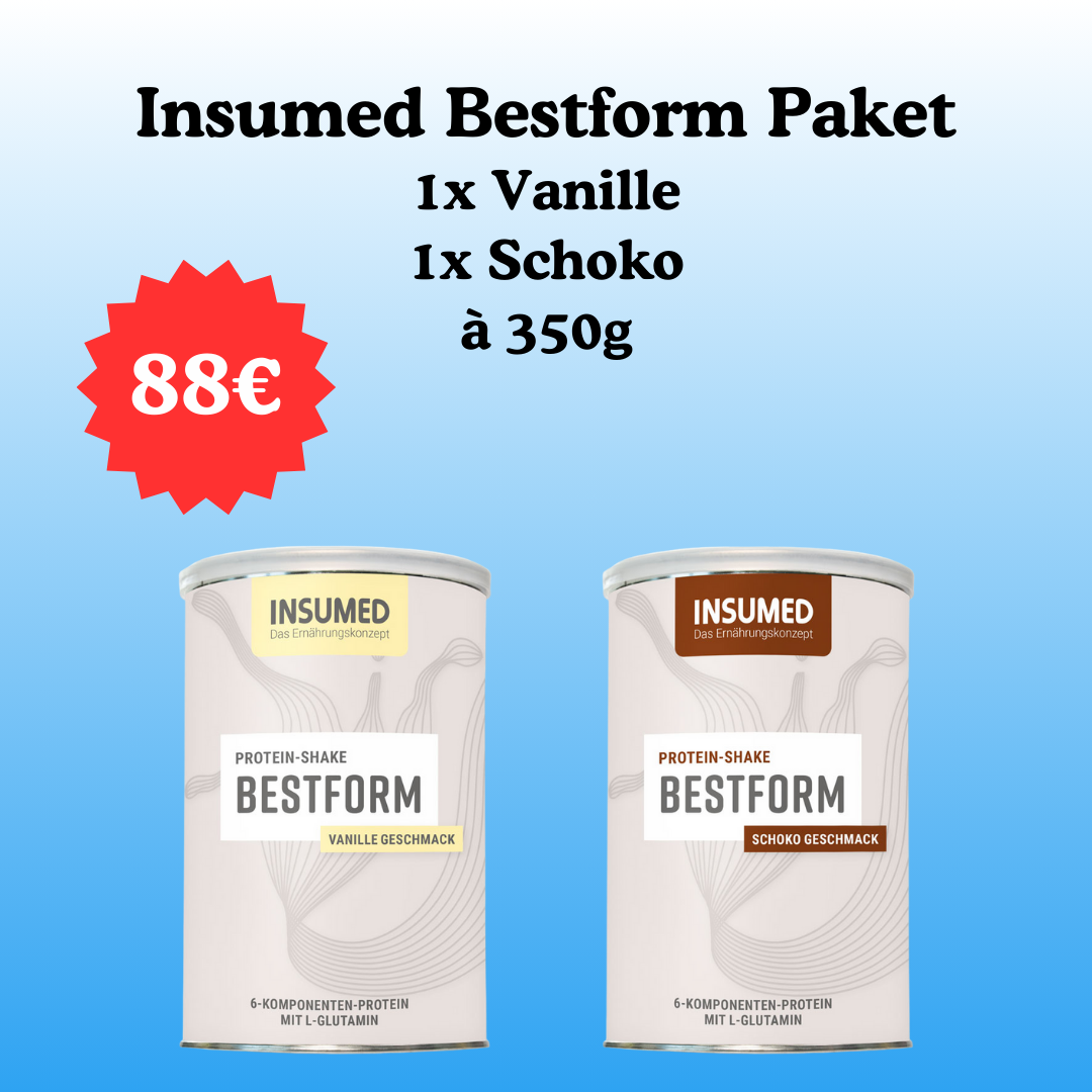 INSUMED Bestform Paket, 1x Vanille & 1x Schoko à 350g
