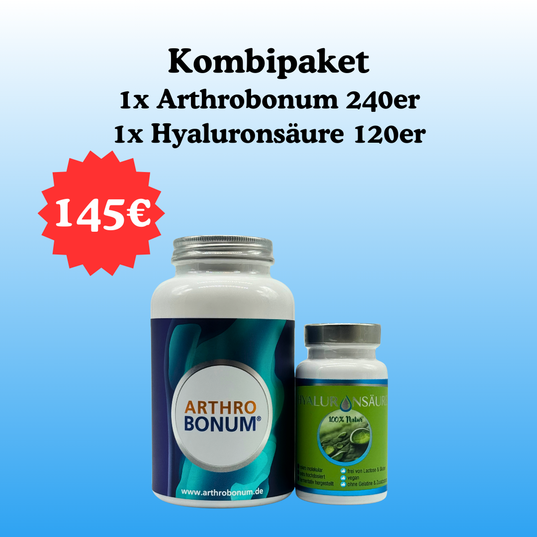 Kombipaket Arthrobonum 240er / Hyaluronsäure 120er, 245g
