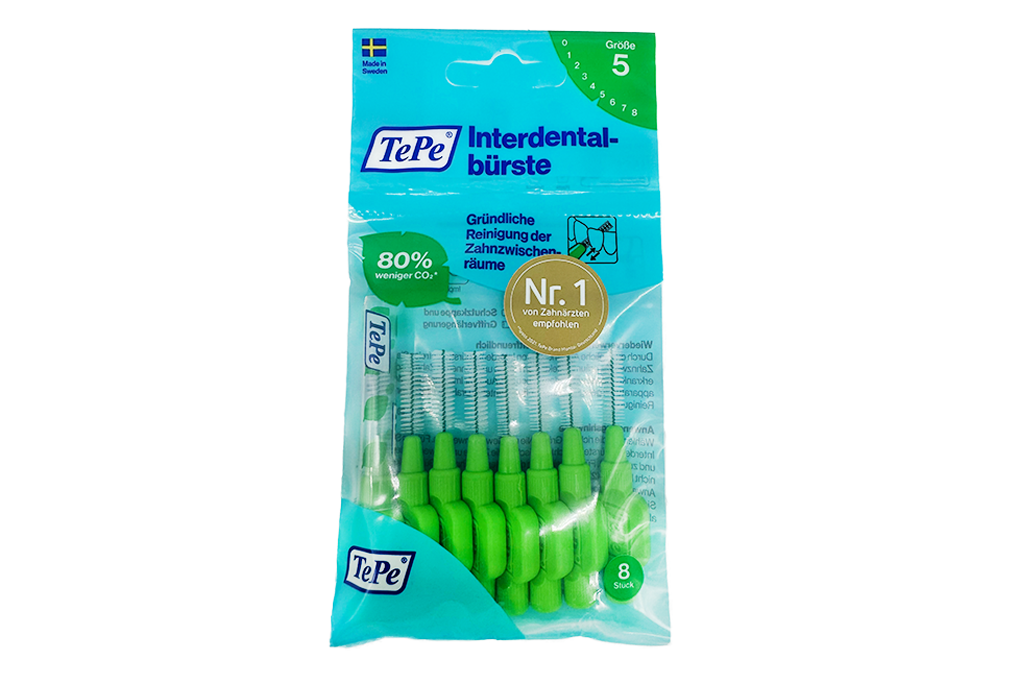TePe Zahnzwischenraumbürsten grün 0,8 mm; 8 Stück TePe Zahnzwischenraumbürsten grün 0,8 mm; 8 Stück