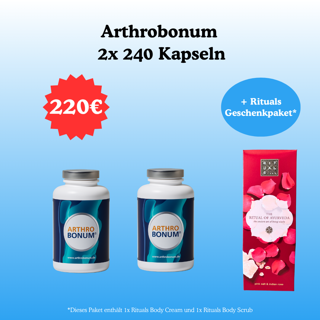 Arthobonum 2x 240 Kapseln + Rituals Geschenkpaket