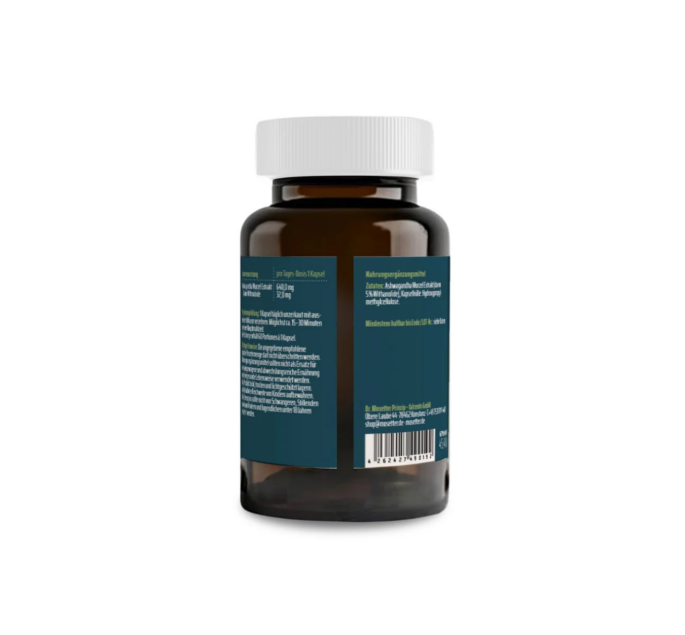 Dr. Mosetter Ashwagandha KSM-66, 60 Stück