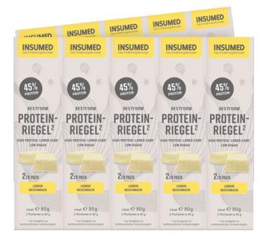 INSUMED BESTFORM Protein-Riegel, 10x2 Riegel, Lemon, 800g